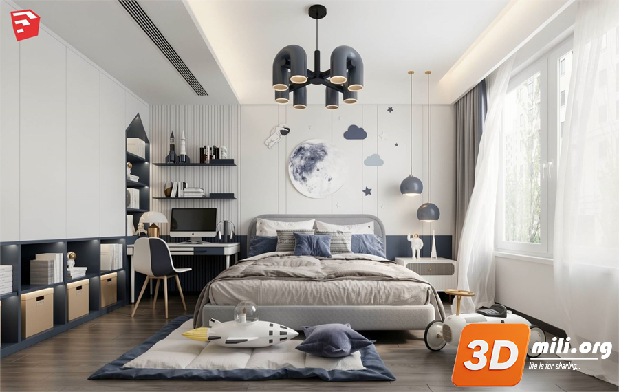 Children Room Scenes Skp FIles 